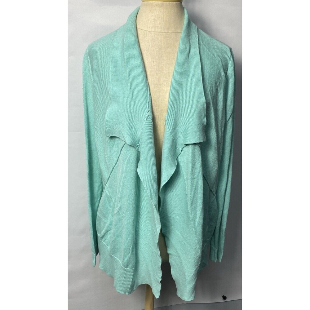 Cato Women Knit Open Cardigan Size M Light Green